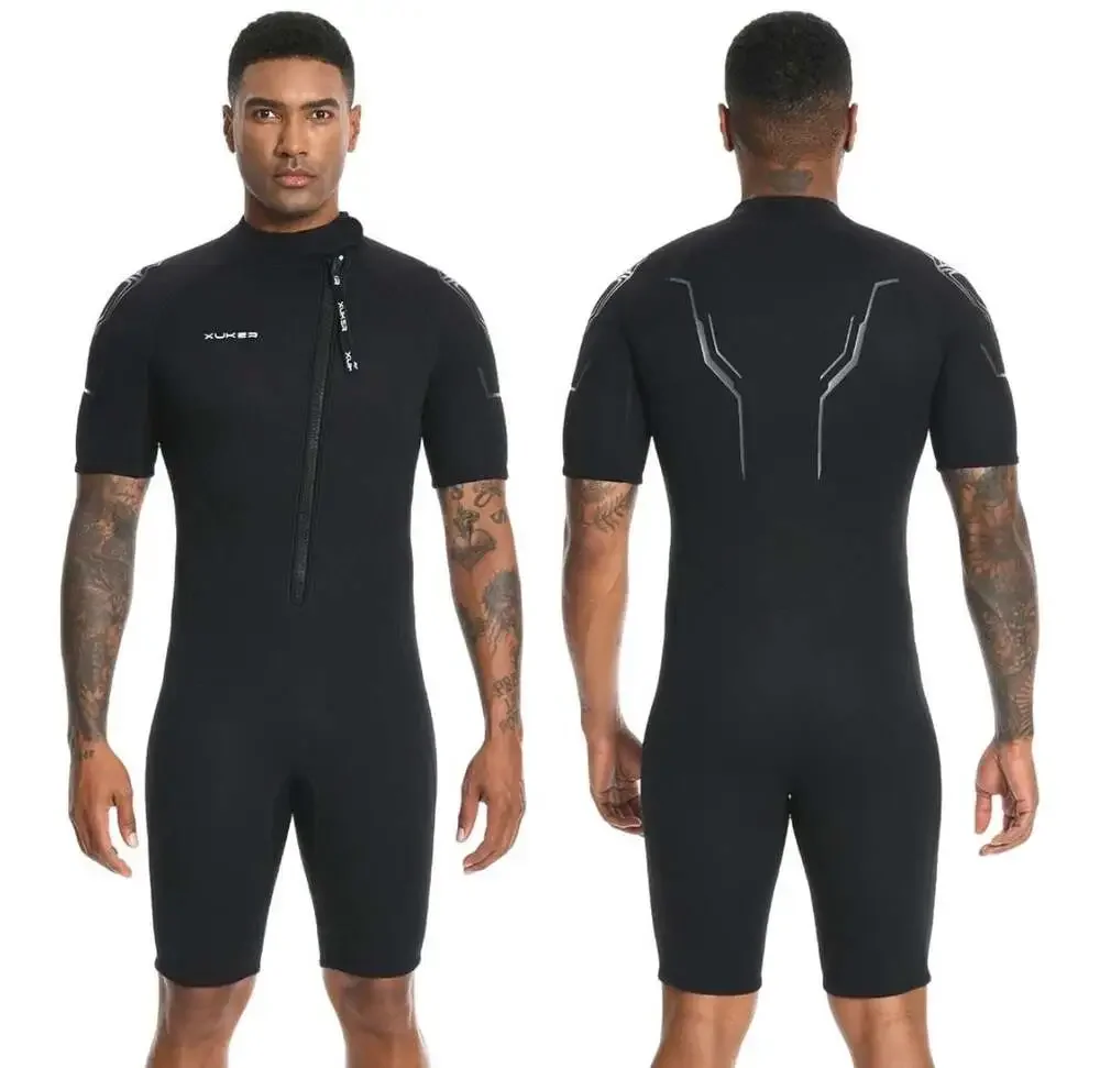 Xuker Shorty Wetsuit Black Front Zip